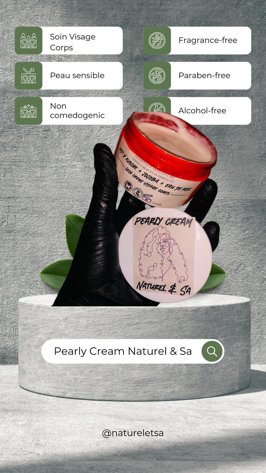 🌸 Pearlycream — La Crème Visage & Corps Douceur Suprême 🌸