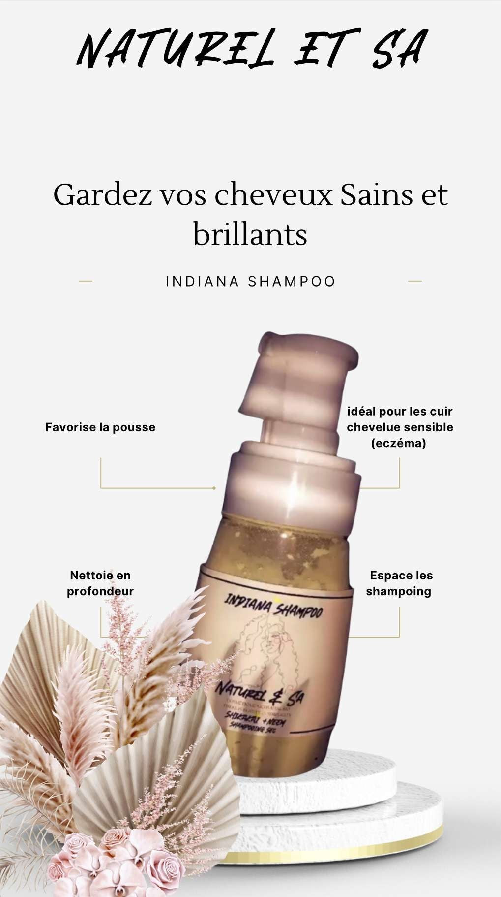 Indiana Shampoo Sec à l’Argile Verte & Poudres Indiennes | Cheveux Gras & Sportifs